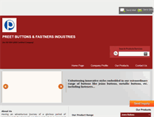 Tablet Screenshot of preetbuttons.com
