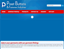 Tablet Screenshot of preetbuttons.co.in